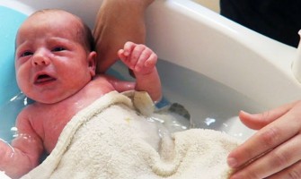 Newborn Bath Time Fun